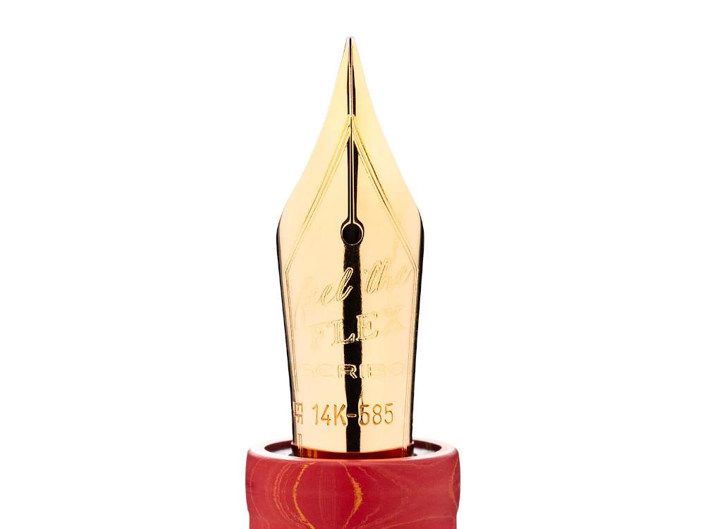 Scribo La Dotta Liber Fountain Pen, Ebonite, 14k Gold, DOTFP24YG1403 - Image 5