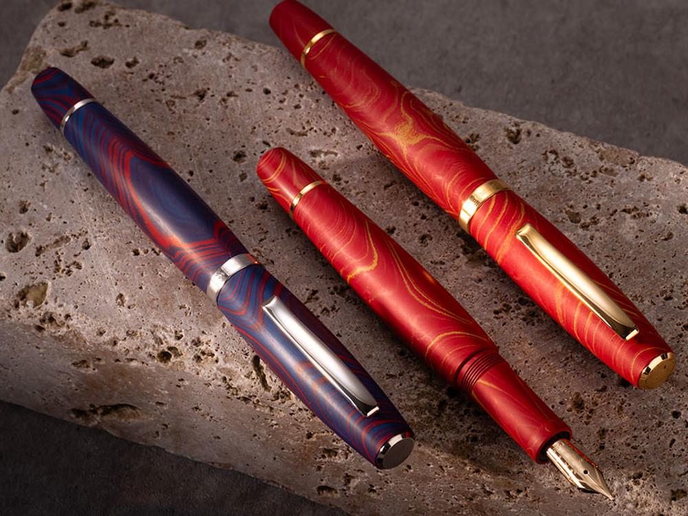 Scribo La Dotta Liber Fountain Pen, Ebonite, 14k Gold, DOTFP24YG1403 - Image 6
