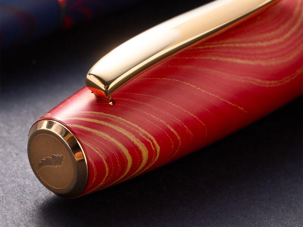 Scribo La Dotta Liber Fountain Pen, Ebonite, Red, 18k, DOTFP24YG1803 - Image 4