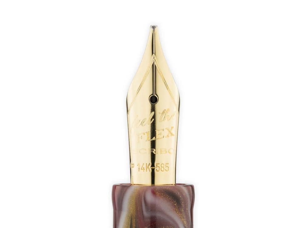 Scribo La Dotta Orefici Fountain Pen, 14K, Limited Ed, DOTFP12YG1403 - Image 4