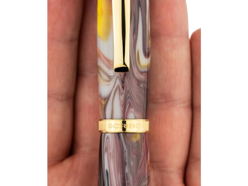 Scribo La Dotta Orefici Fountain Pen, 14K, Limited Ed, DOTFP12YG1403 - Image 7