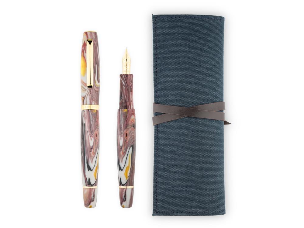 Scribo La Dotta Orefici Fountain Pen, 14K, Limited Ed, DOTFP12YG1403 - Image 9