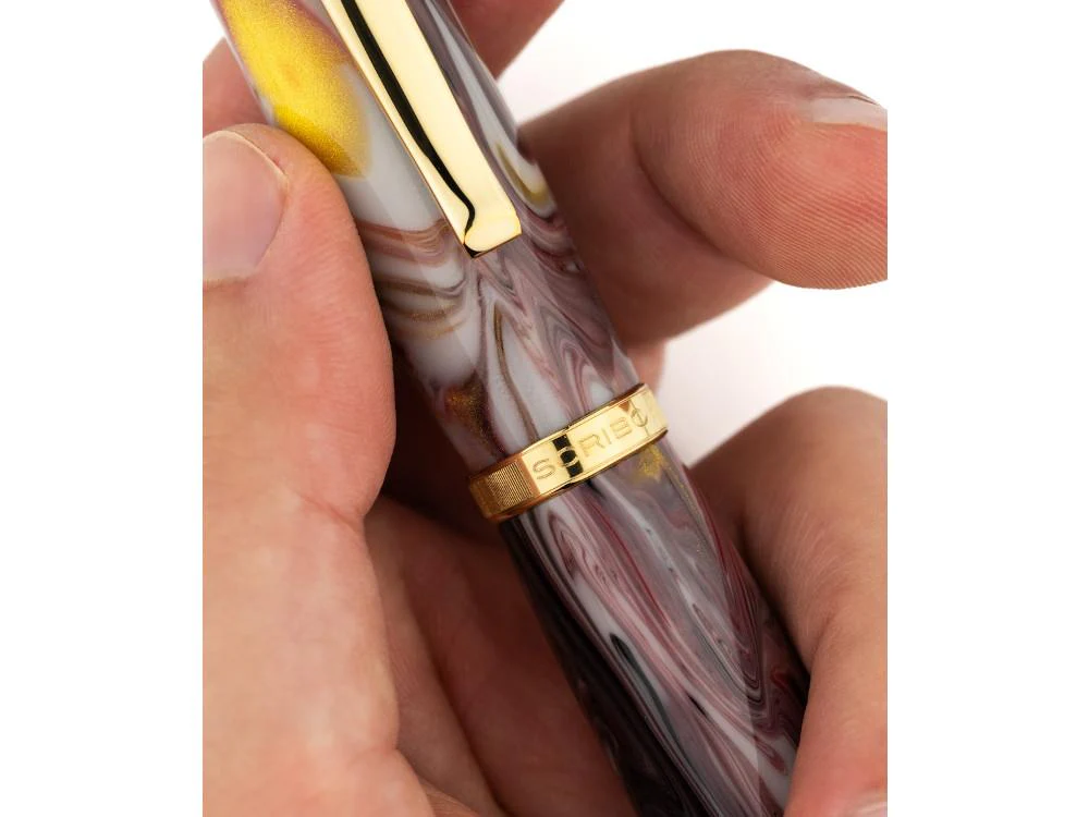 Scribo La Dotta Orefici Fountain Pen, 18K, Limit Ed, DOTFP12YG1803 - Image 5