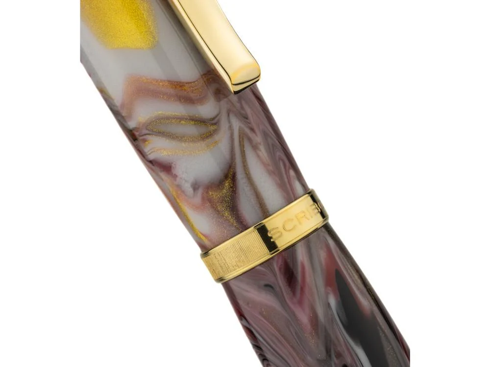 Scribo La Dotta Orefici Fountain Pen, 18K, Limit Ed, DOTFP12YG1803 - Image 6