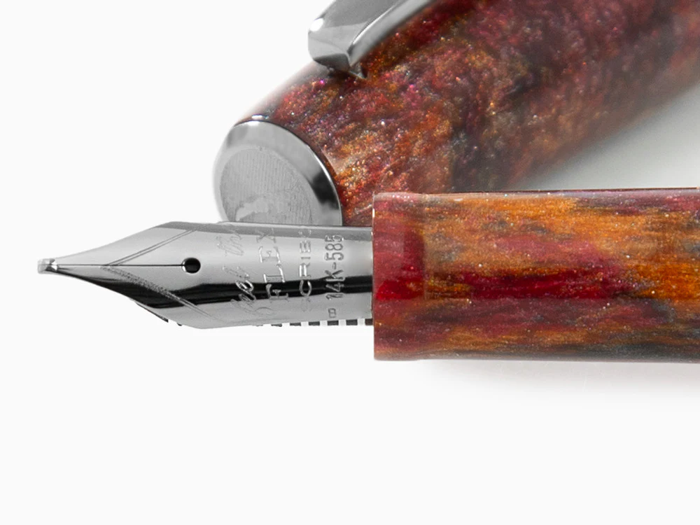 Scribo La Dotta Turrita Fountain Pen, 14K Limited Edition, DOTFP09RT1403 - Image 5