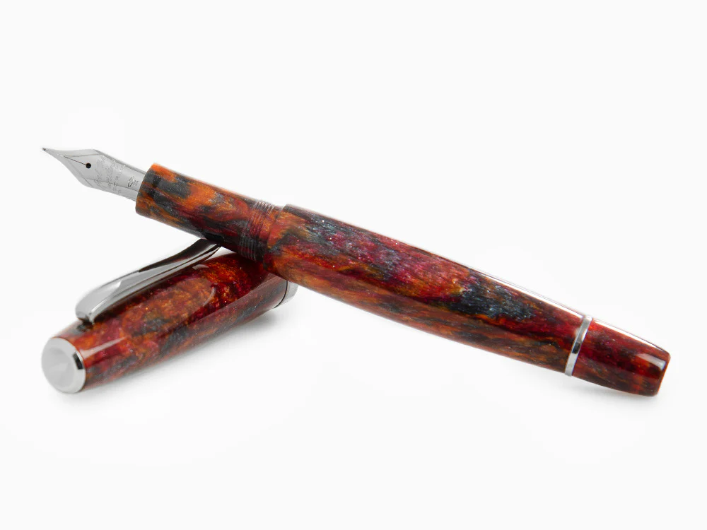 Scribo La Dotta Turrita Fountain Pen,18K, Limited Edition, DOTFP09RT1803 - Image 7
