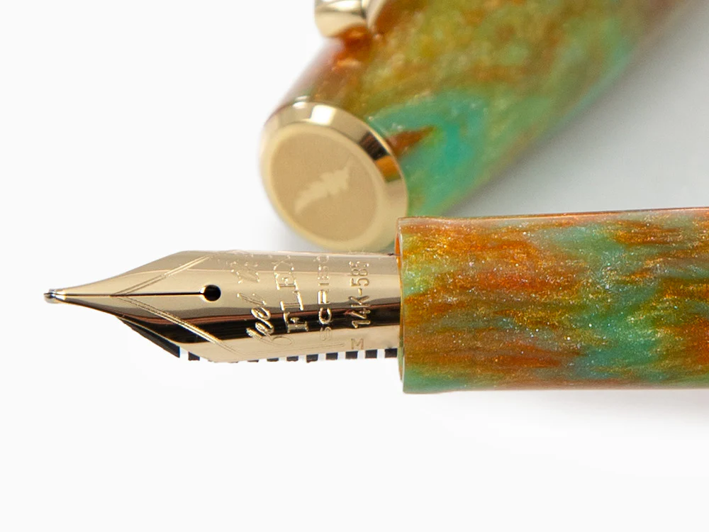 Scribo La Dotta Valverde Fountain Pen, 14K, Limited Ed, DOTFP10YG1403 - Image 5