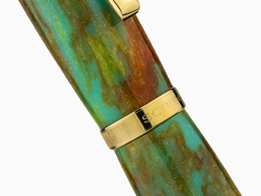 Scribo La Dotta Valverde Fountain Pen, 14K, Limited Ed, DOTFP10YG1403 - Image 9