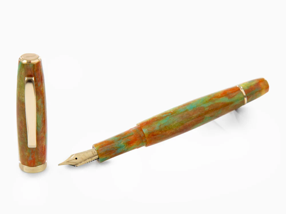 Scribo La Dotta Valverde Fountain Pen, 18K, Limited Edit, DOTFP10YG1803 - Image 2