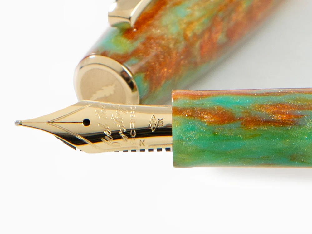 Scribo La Dotta Valverde Fountain Pen, 18K, Limited Edit, DOTFP10YG1803 - Image 5