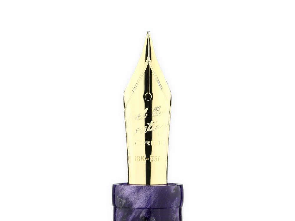 Scribo Piuma Ametista Fountain Pen, 14K, Limited Edition, PIUFP14YG1403 - Image 6