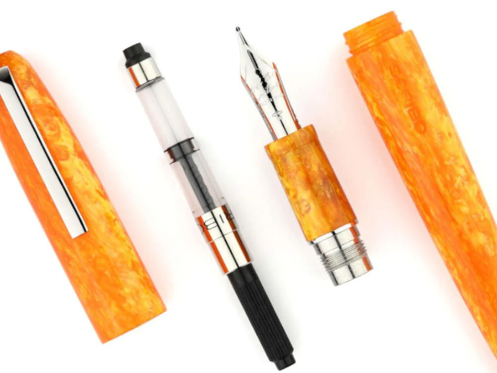 Scribo Piuma Corniola Fountain Pen, 18K, Limited Edition, PIUFP15PL1803 - Image 4