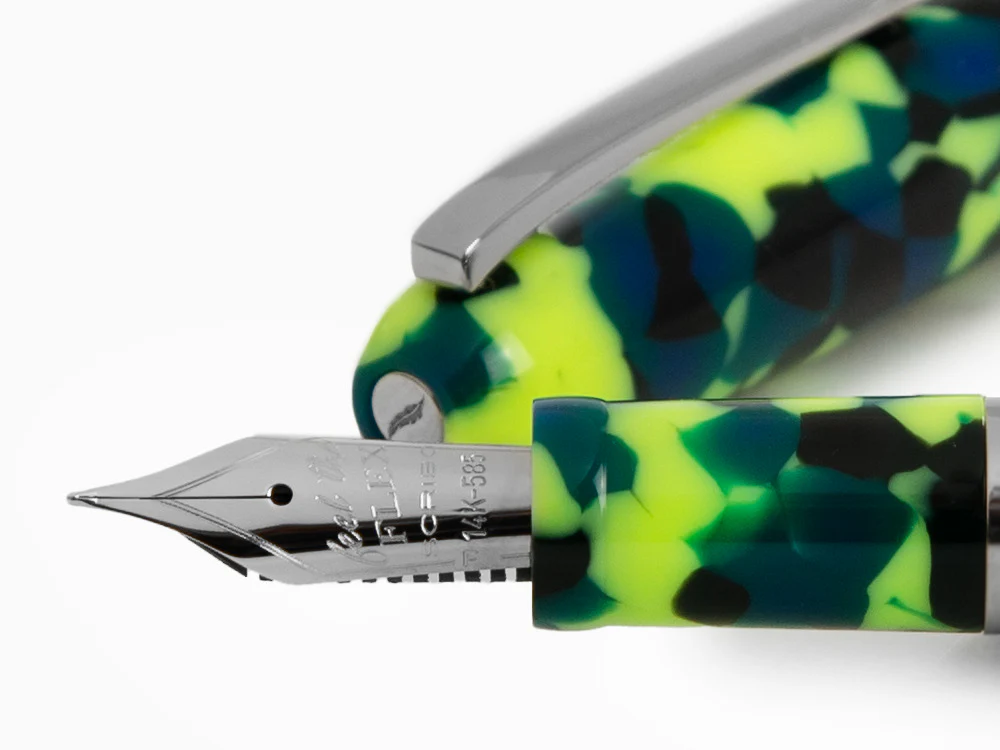 Scribo Piuma Popart Fountain Pen, 14K, Limited Edition, PIUFP18PL1403 - Image 5