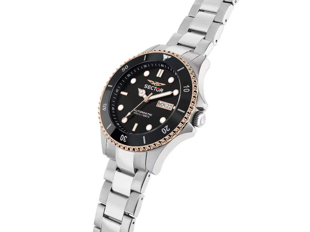Sector No Limits 230 Automatic Watch, Black, 43 mm, R3223161009 - Image 6