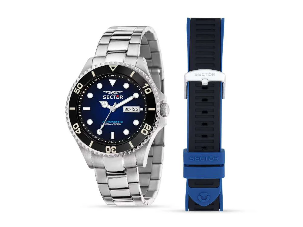 Sector No Limits 230 Automatic Watch, Blue, 43 mm, R322116003 - Image 10