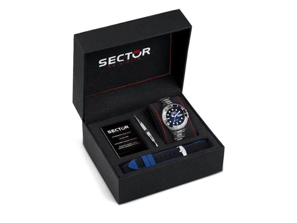 Sector No Limits 230 Automatic Watch, Blue, 43 mm, R322116003 - Image 8