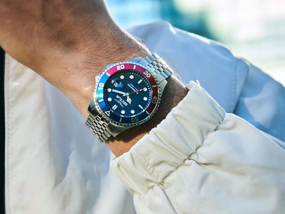 Sector No Limits 230 Automatic Watch, Blue, 43 mm, R3223161018 - Image 8