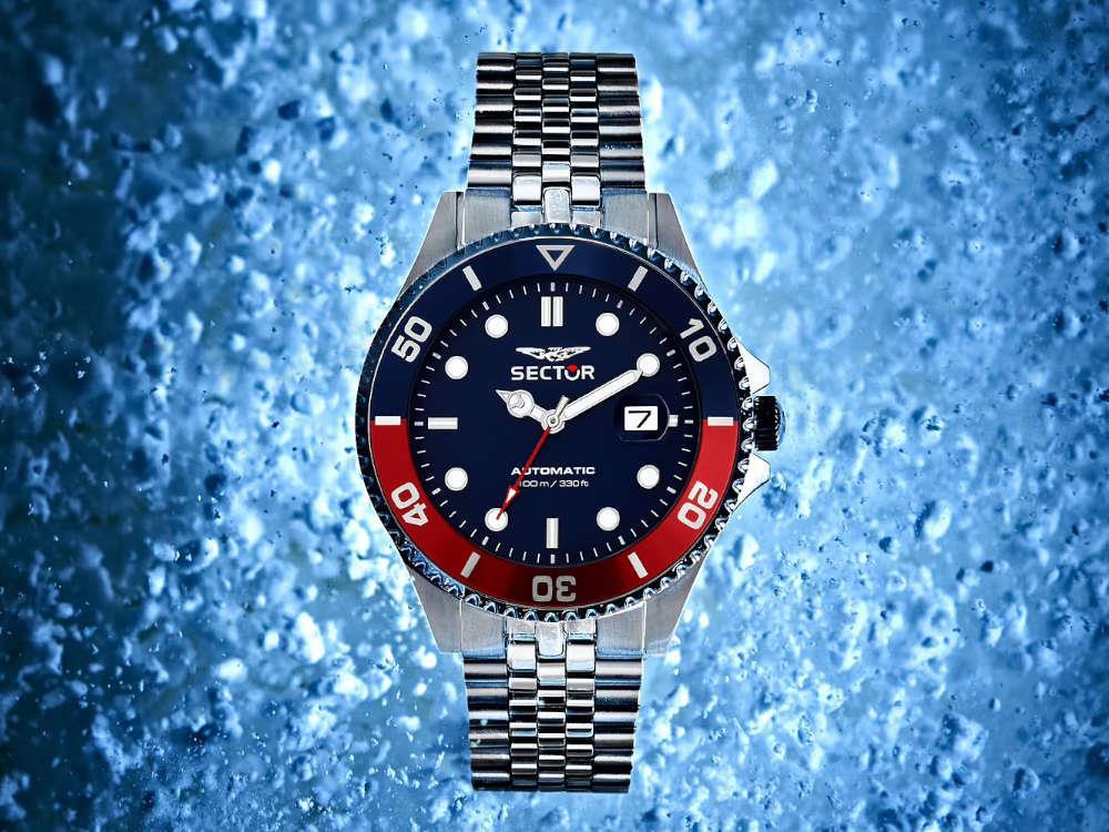 Sector No Limits 230 Automatic Watch, Blue, 43 mm, R3223161018 - Image 9