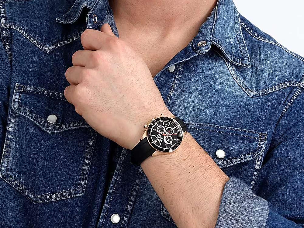 Sector No Limits 230 Quartz Watch, PVD Rose Gold, Black, 43 mm, R3271661029 - Image 5