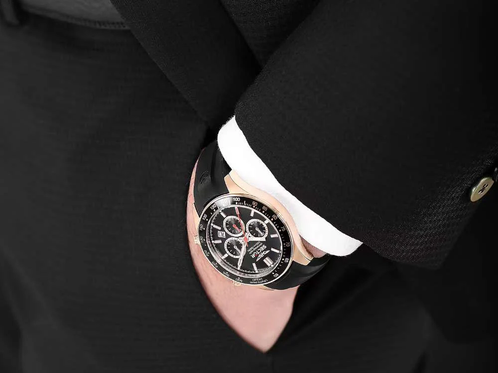 Sector No Limits 230 Quartz Watch, PVD Rose Gold, Black, 43 mm, R3271661029 - Image 7