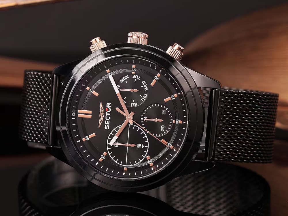 Sector No Limits 670 Quartz Watch, PVD, Black, 45 mm, R3253540002 - Image 5
