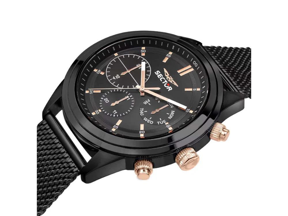 Sector No Limits 670 Quartz Watch, PVD, Black, 45 mm, R3253540002 - Image 8