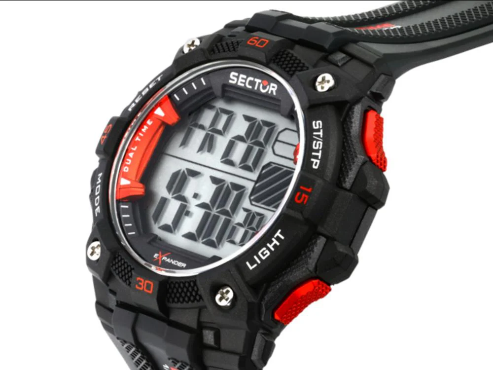 Sector No Limits EX-51 Digital Watch, Black, 49 mm, R3251317001 - Image 4