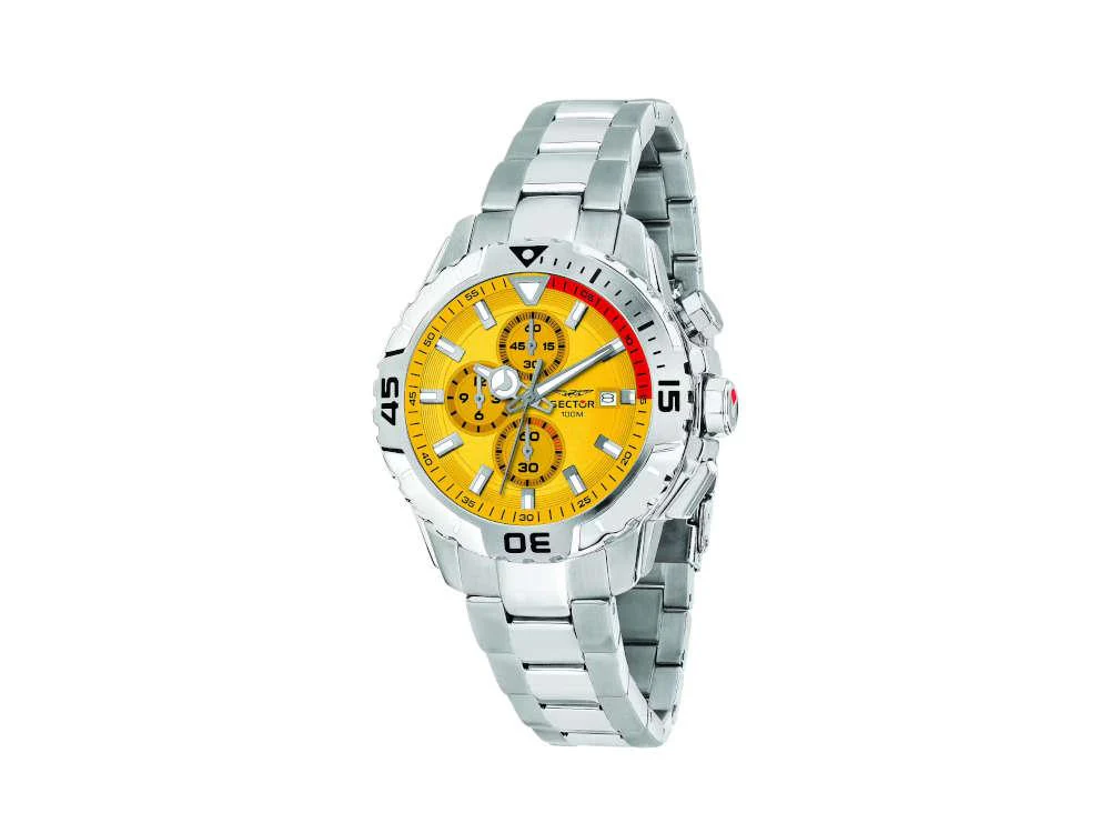 Sector No Limits Legend Quartz Watch, Yellow, 43 mm, R3273735002 - Image 2