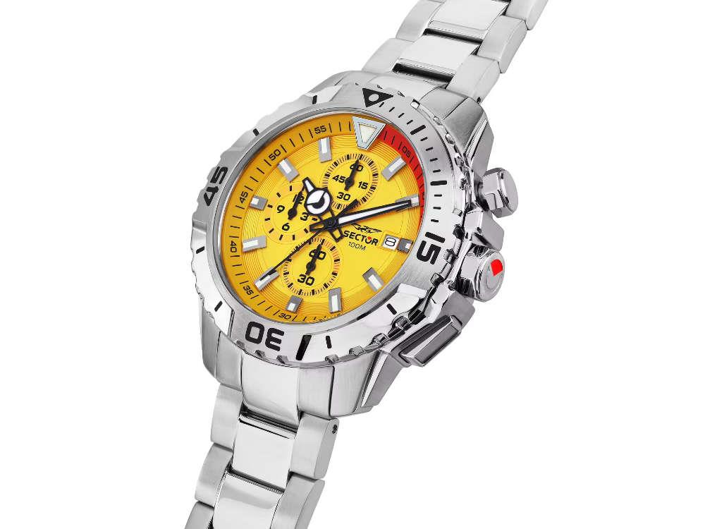 Sector No Limits Legend Quartz Watch, Yellow, 43 mm, R3273735002 - Image 6
