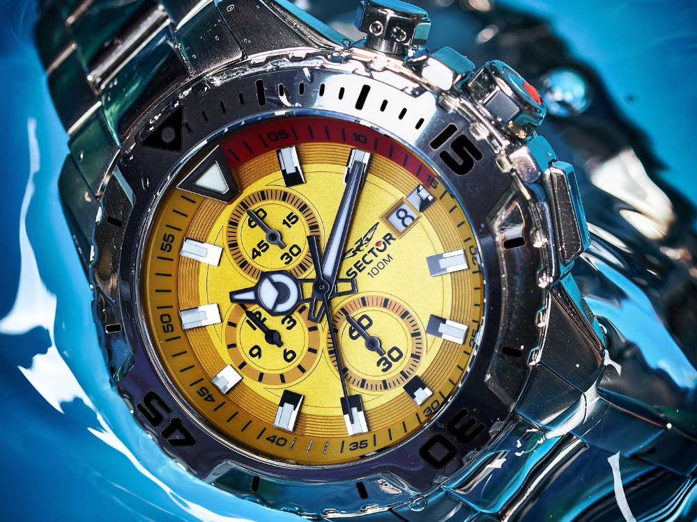 Sector No Limits Legend Quartz Watch, Yellow, 43 mm, R3273735002 - Image 7