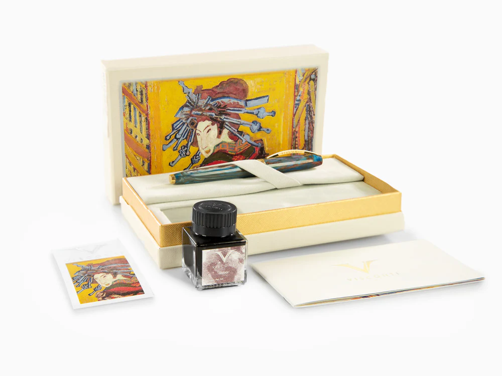 Set Visconti Van Gogh Oiran Fountain Pen, Gold plated, KP12-22-FP - Image 10