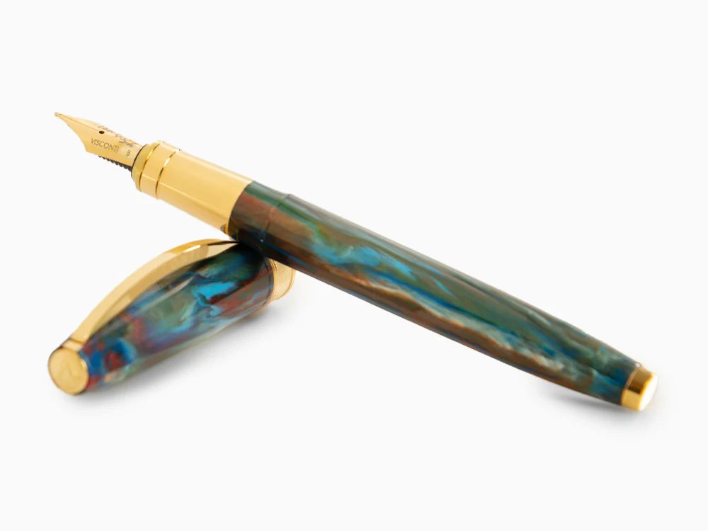 Set Visconti Van Gogh Oiran Fountain Pen, Gold plated, KP12-22-FP - Image 8