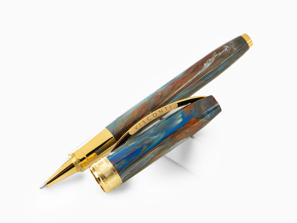 Set Visconti Van Gogh Oiran Rollerball pen, Gold plated, Violet KP12-22-RB - Image 4