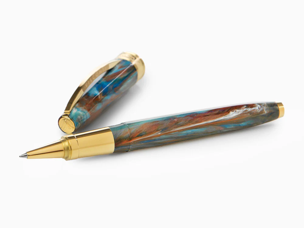 Set Visconti Van Gogh Oiran Rollerball pen, Gold plated, Violet KP12-22-RB - Image 7