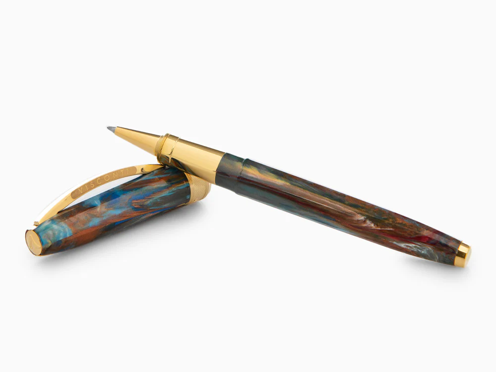 Set Visconti Van Gogh Oiran Rollerball pen, Gold plated, Violet KP12-22-RB - Image 8