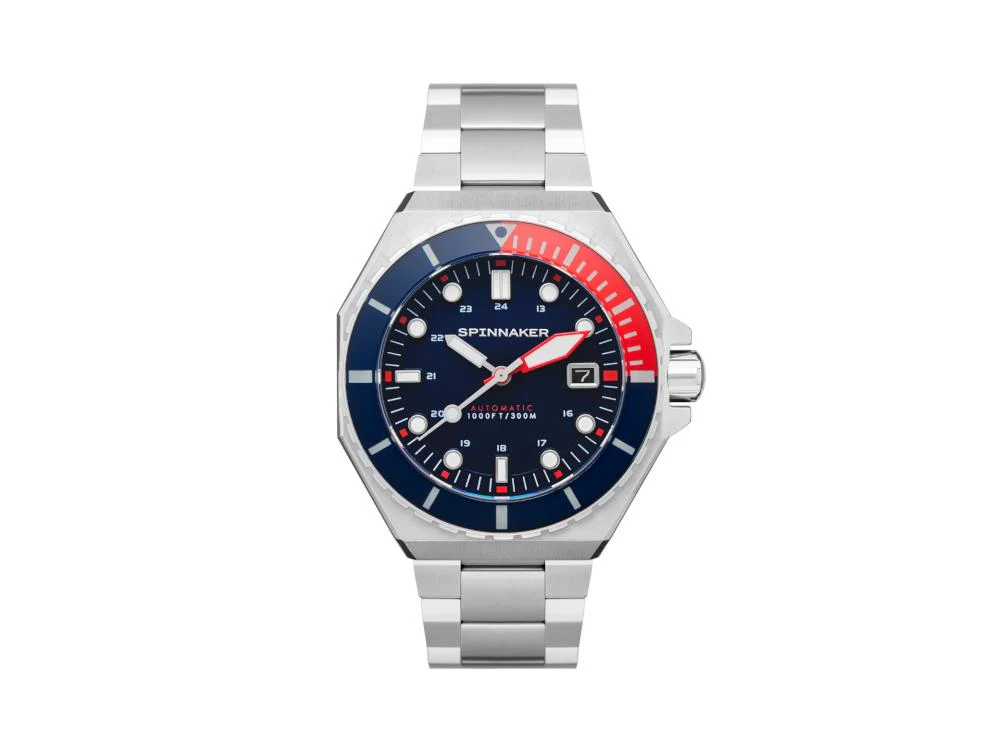 Spinnaker Dumas Automatic Watch, Blue, 44 mm, 30 atm, SP-5081-JJ - Image 2