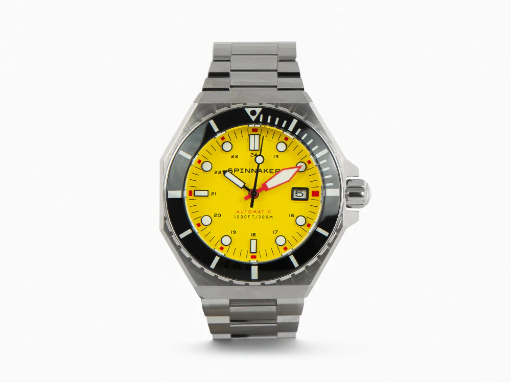 Spinnaker Dumas Automatic Watch, Yellow, 44 mm, 30 atm, SP-5081-II - Image 2