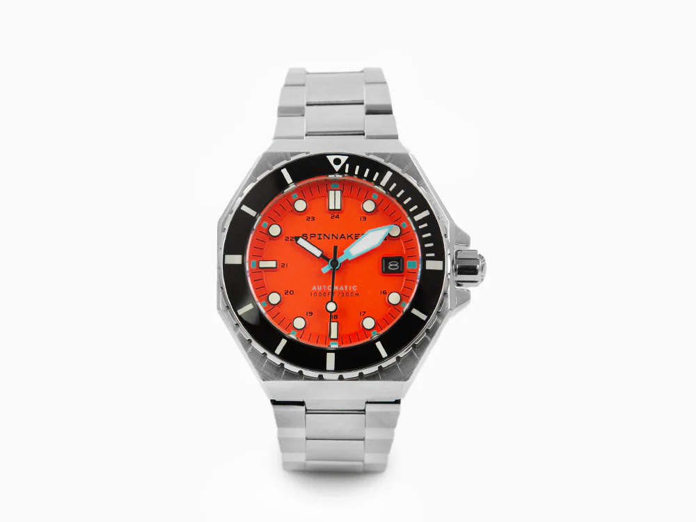 Spinnaker Dumas Tangerine Automatic Watch, Orange, 44 mm, 30 atm, SP-5081-BB - Image 2