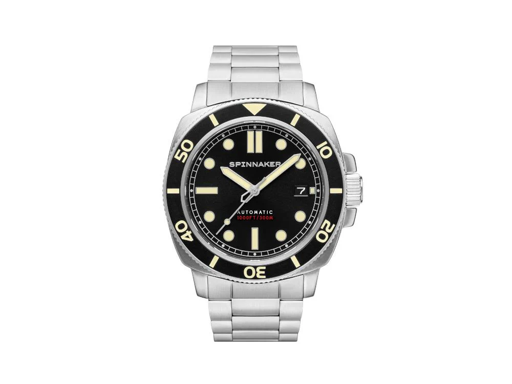 Spinnaker Hull Deep Grey Automatic Watch, Black, 42 mm, 30 atm, SP-5088-11 - Image 2