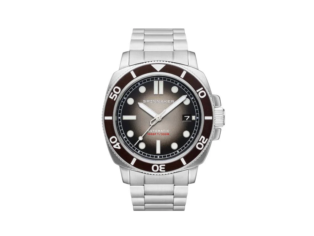 Spinnaker Hull Harvest Brown Automatic Watch, Brown, 42 mm, 30 atm, SP-5088-44 - Image 2