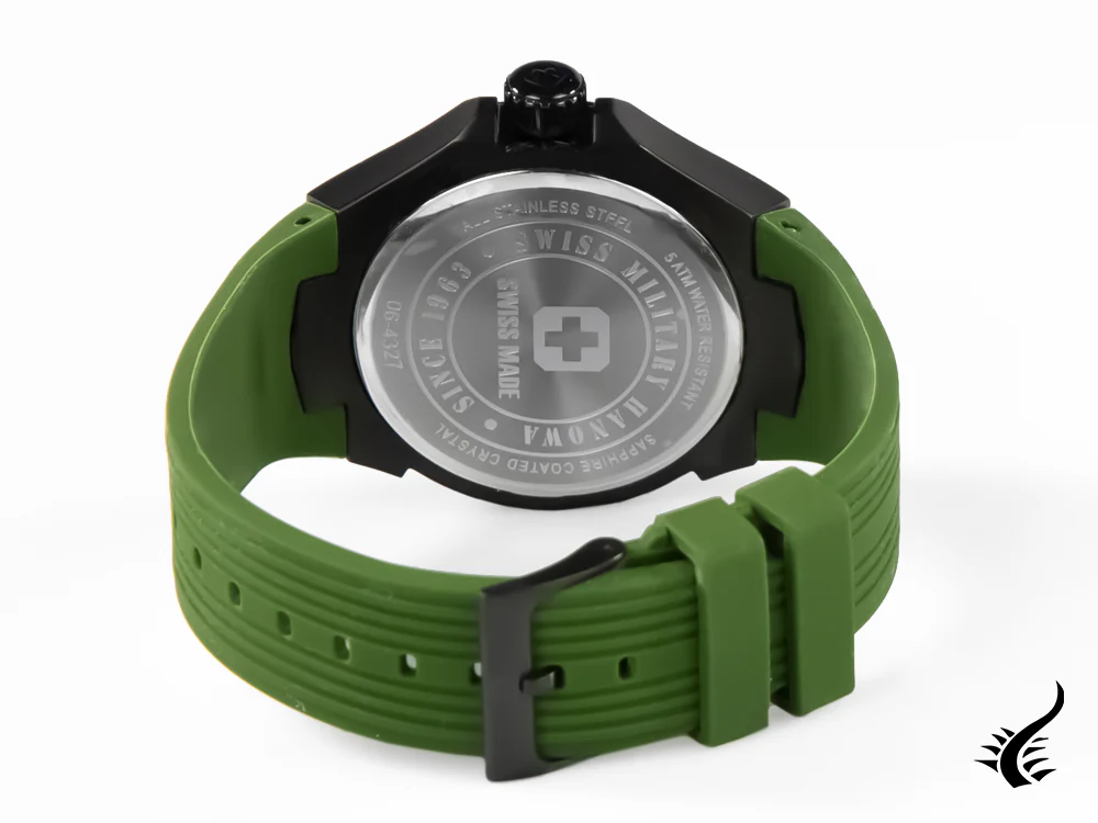 Swiss Military Hanowa Aqua Seaman Quartz Watch, Black, PVD, 6-4327.13.007.06 - Image 3