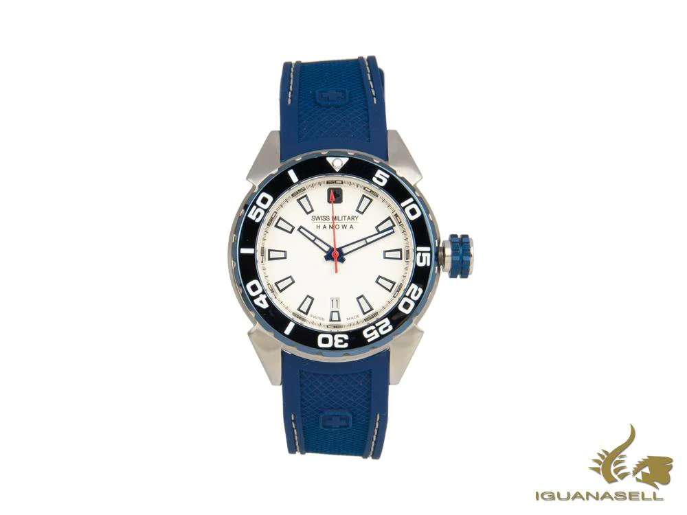 Swiss Military Hanowa Scuba Diver Lady Quartz Watch, White, 6-6323.04.001 - Image 2