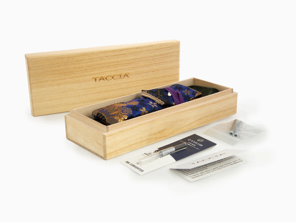 Taccia Miyabi Bon-Bori LE Blue Daisies Fountain Pen, TMS-2395F-BD - Image 10