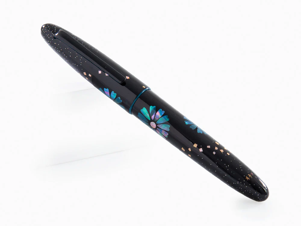 Taccia Miyabi Bon-Bori LE Blue Daisies Fountain Pen, TMS-2395F-BD - Image 3