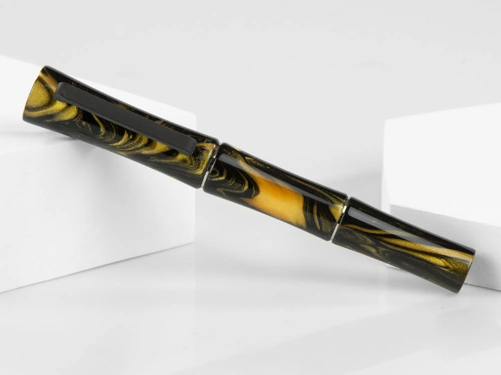 Tibaldi Bamboo Dust Rollerball pen, Resin, Black, Palladium, BMB-3D395-RB - Image 3