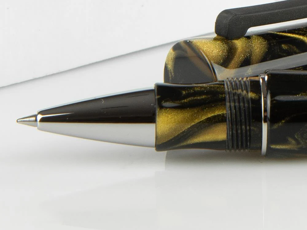 Tibaldi Bamboo Dust Rollerball pen, Resin, Black, Palladium, BMB-3D395-RB - Image 5