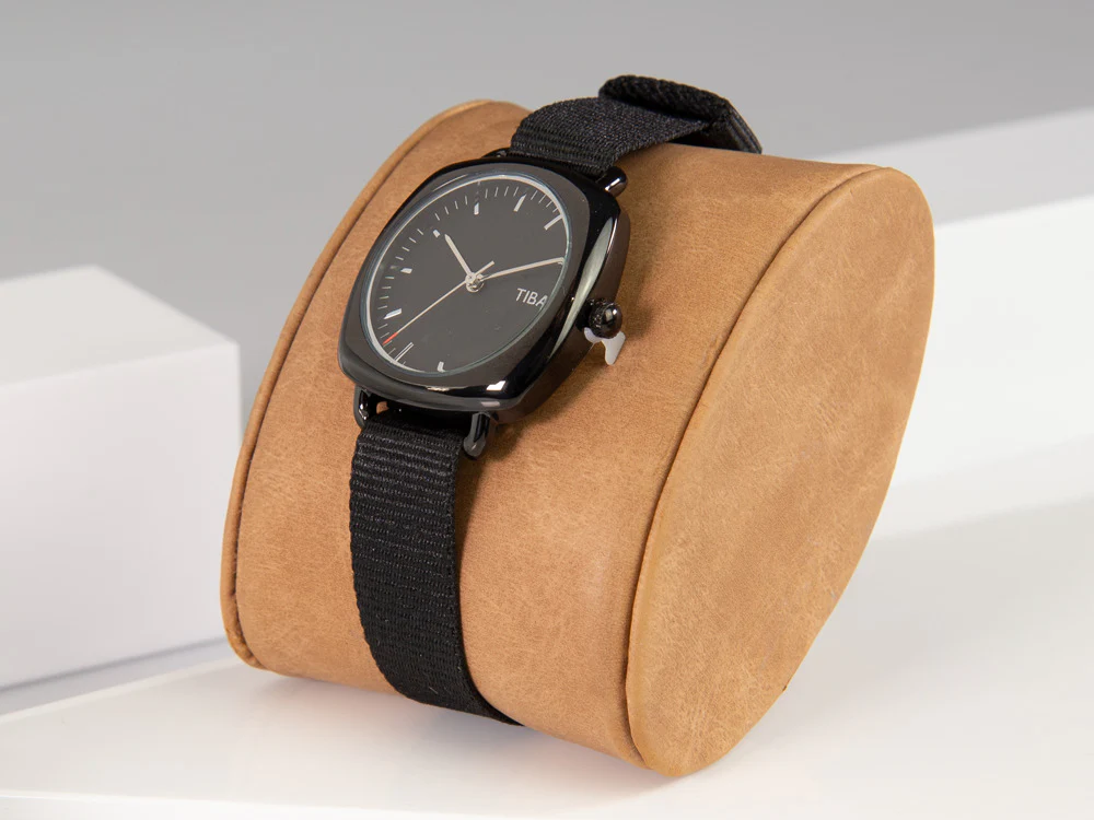 Tibaldi Ladies Quartz Watch, Black, 32 mm, Fabric strap, TMF-237-GG - Image 3
