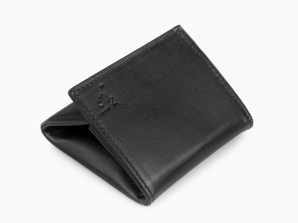 Tibaldi Leather Coin Pouch, Black, Leather, Cotton, LTM-CP - Image 5