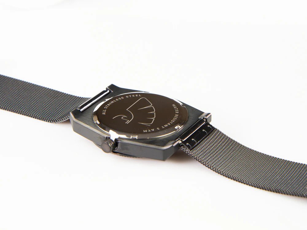 Tibaldi Men's Quartz Watch, Black, 39mm x 46mm, PVD, Mesh strap, TMM-PVD-MM - Image 6