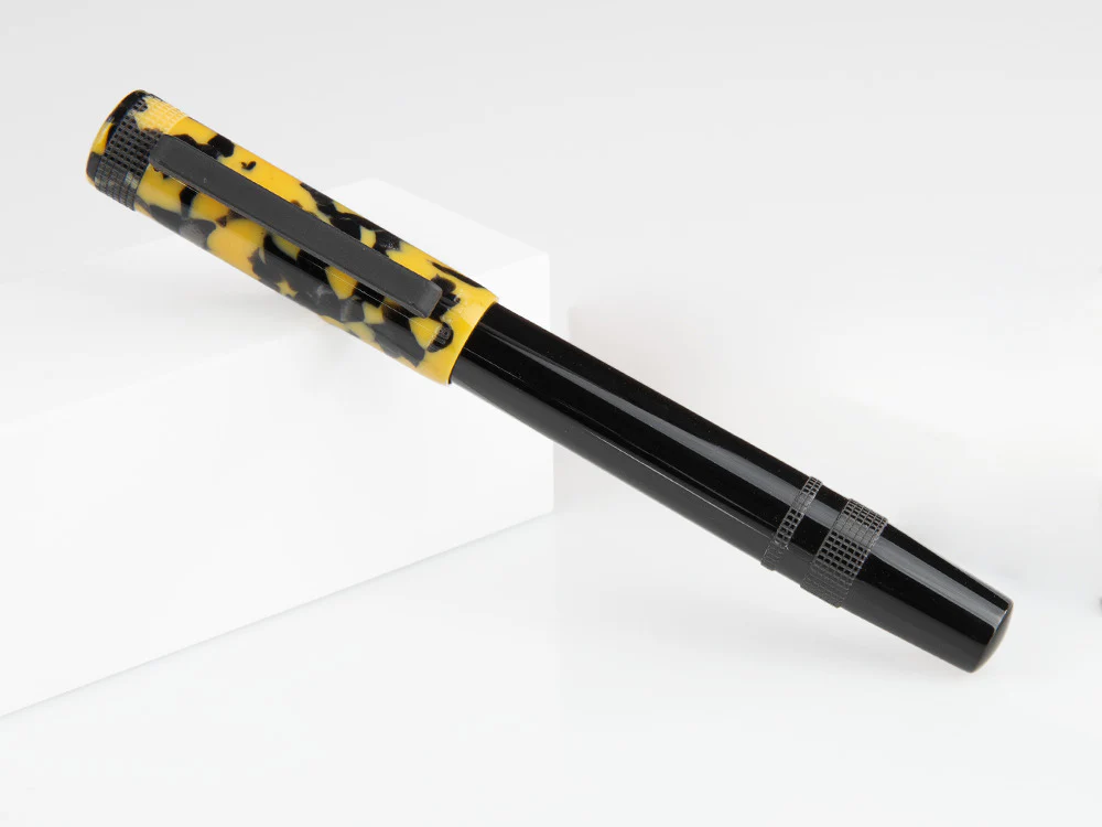 Tibaldi Perfecta LP Vinyl Yellow Rollerball pen, Resin, Palladium, PFC-512-RB - Image 3